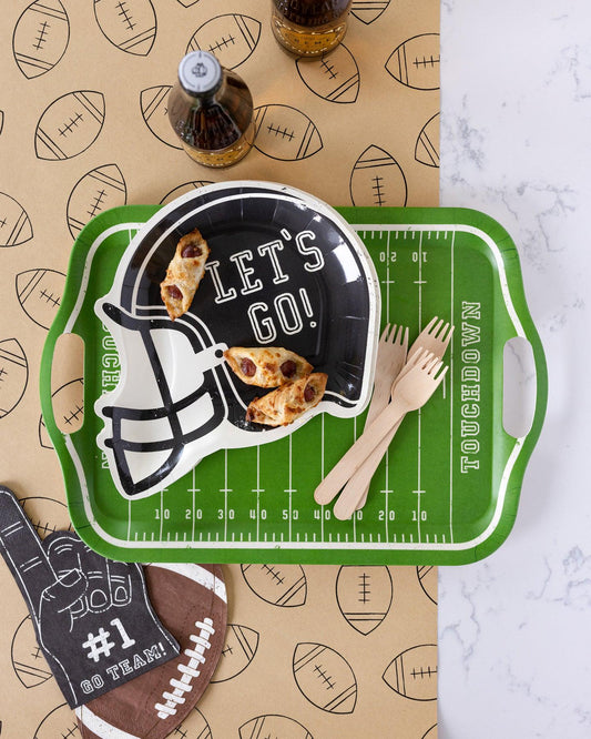 Football Helmet Shaped Paper Plate 8 ct.