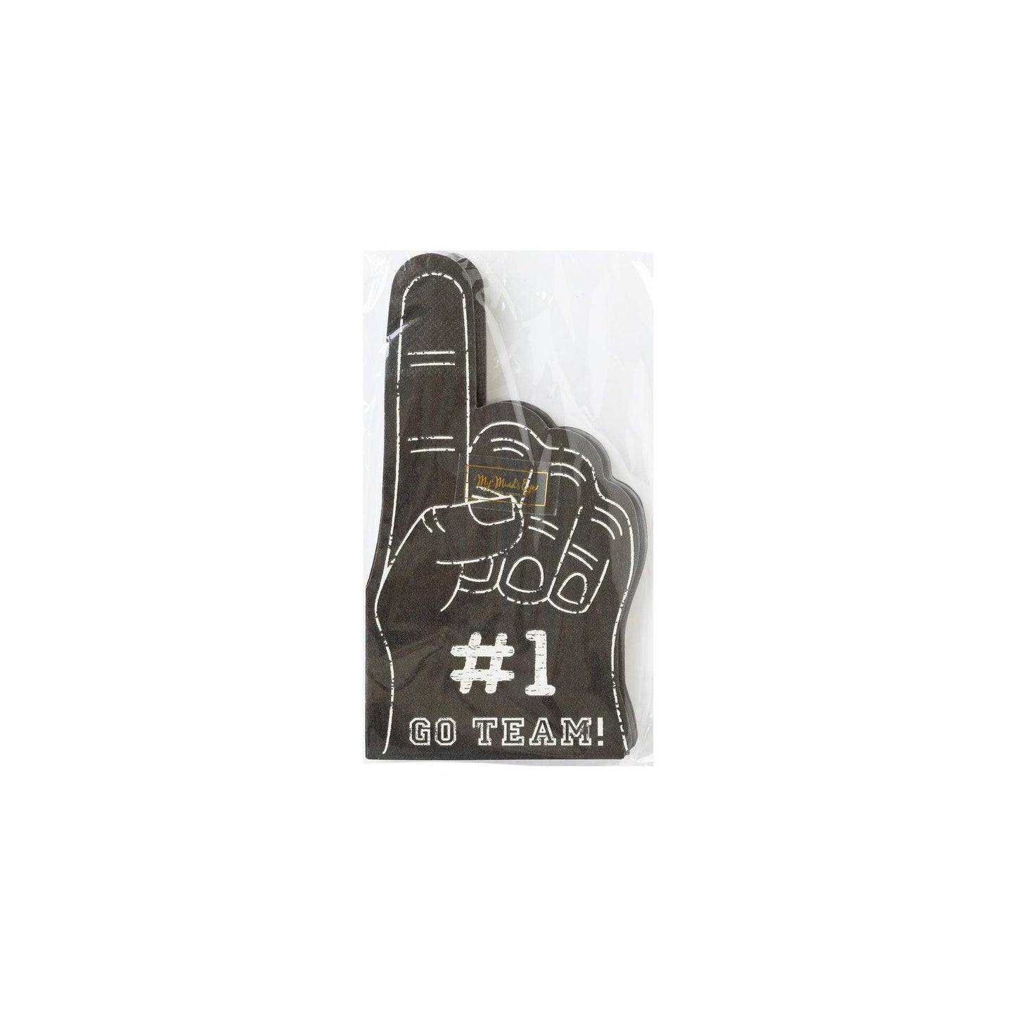 Football #1 Hand Shaped Napkin Set 24 ct.