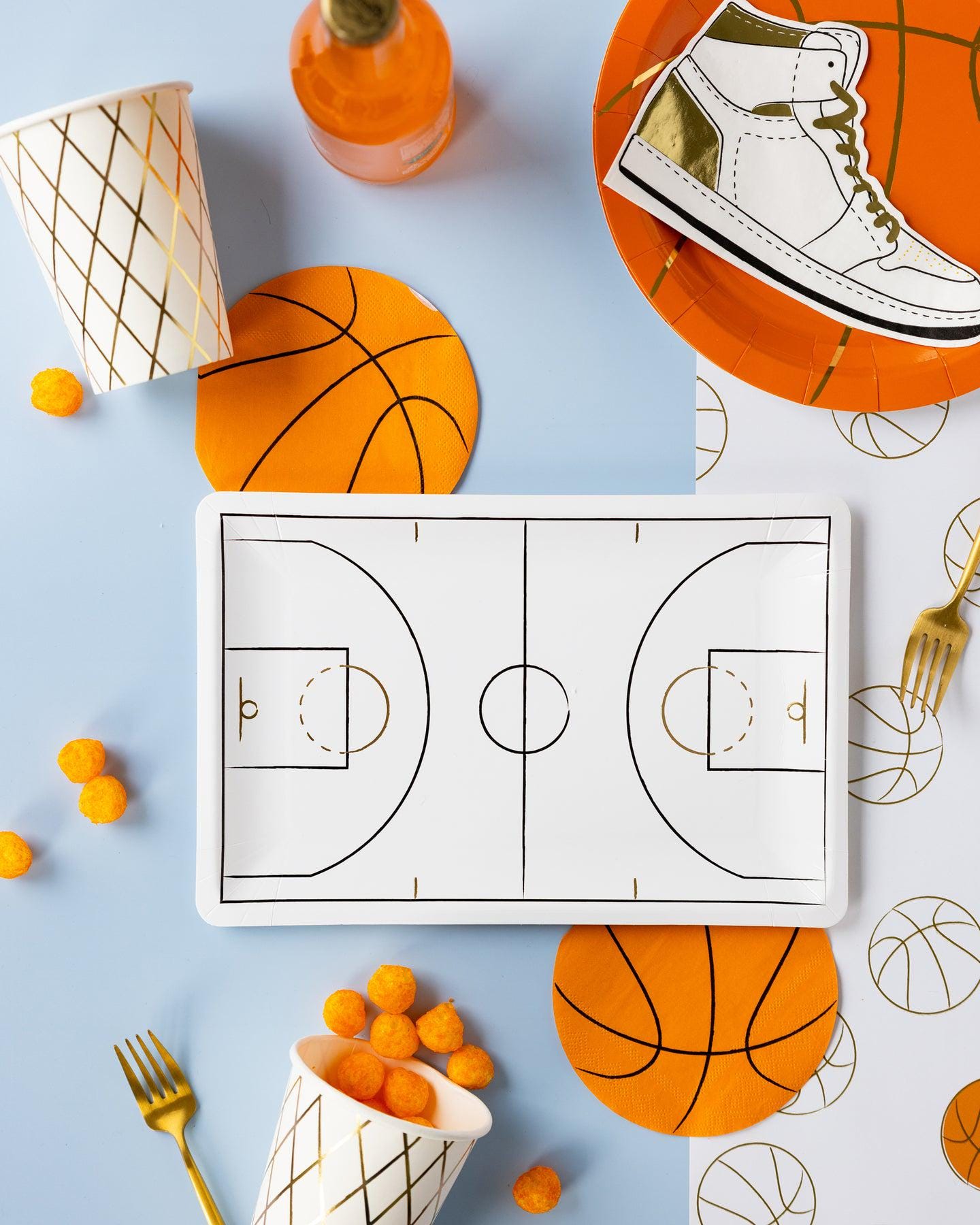 Basketball Paper Party Cups 12 oz.  8 ct.