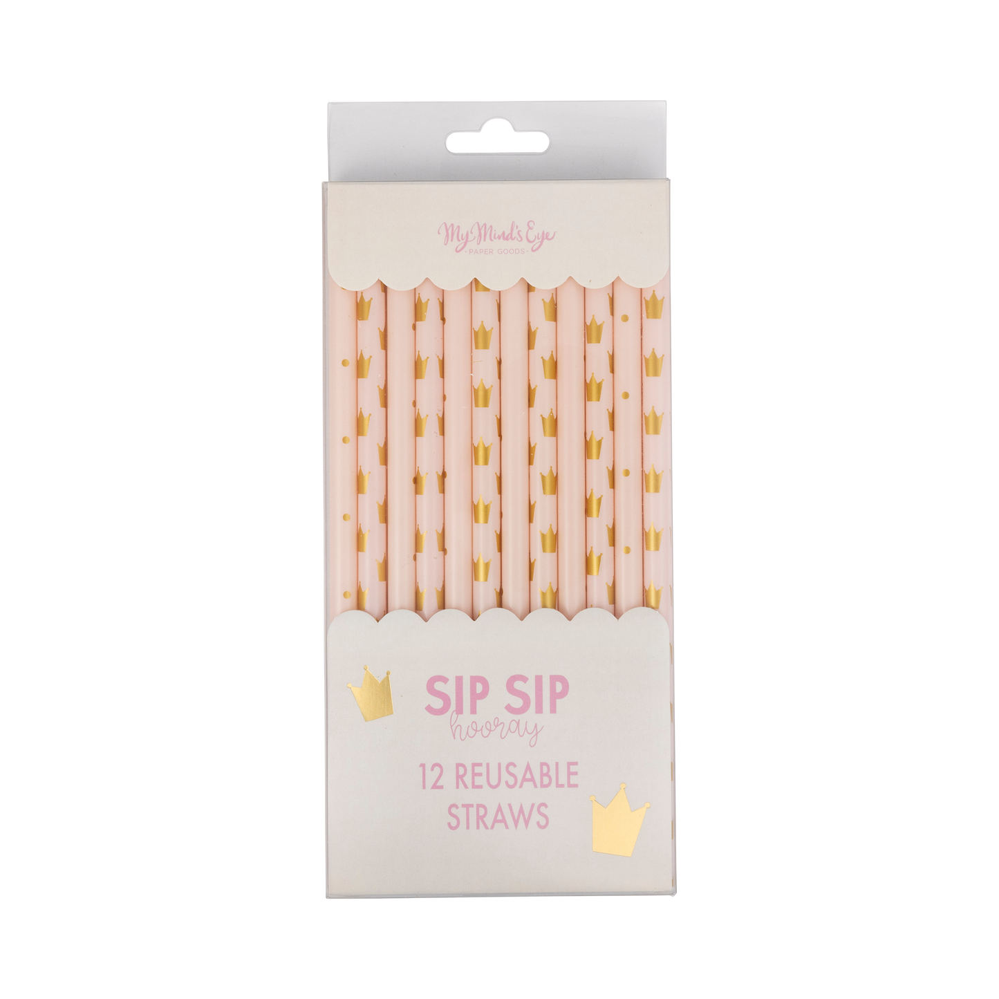 Princess Reusable Straws 12 ct
