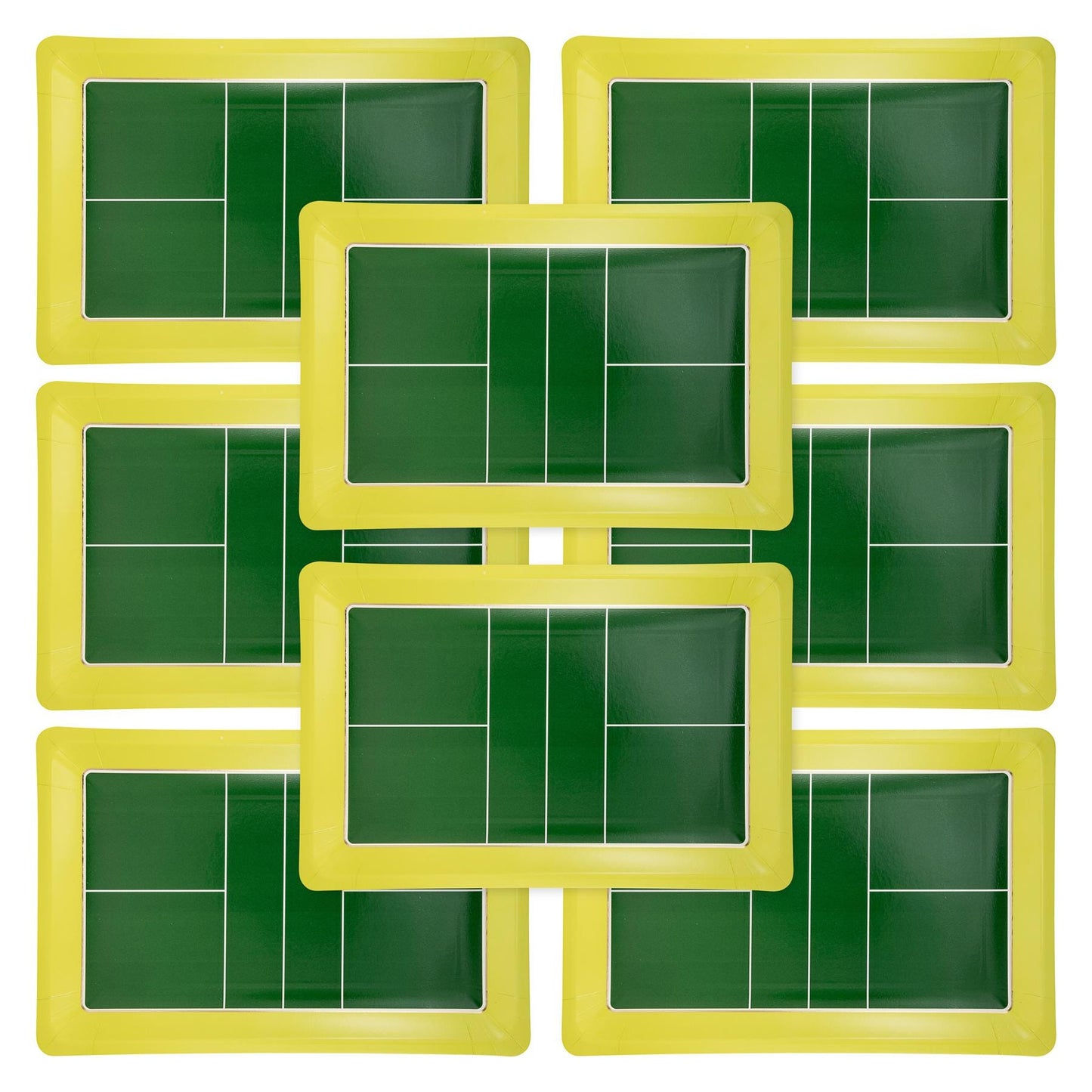 Pickleball Court Shaped Paper Plate 8 ct.