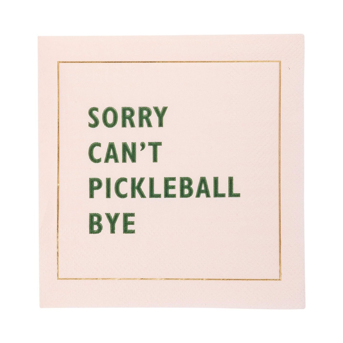 Pickleball Sayings Paper Cocktail Napkin Set 18 ct.