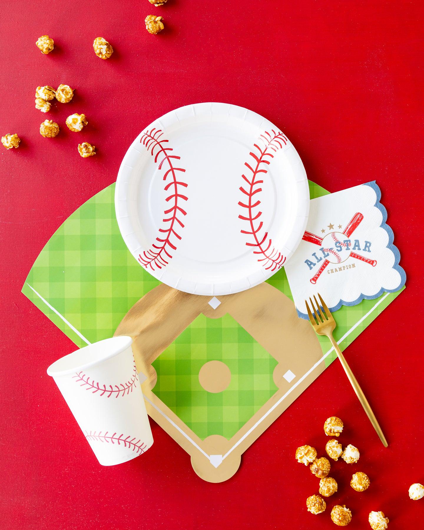 Baseball Paper Plate 8" 8 ct.